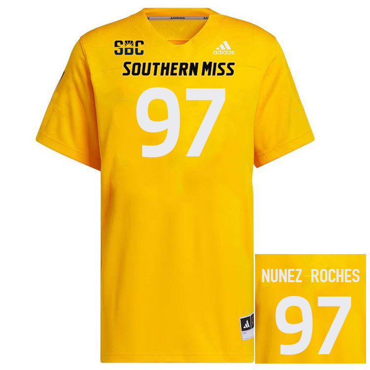 Southern Miss Golden Eagles #97 Rakeem Nunez-Roches Jersey Football Uniforms-Gold